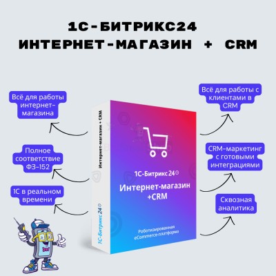 Программа для ЭВМ "1С-Битрикс24". Лицензия Интернет-магазин + CRM (12 мес.) - купить в Долженовке